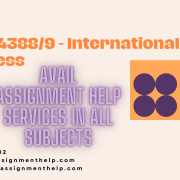 BUSM4388/9 - International Business