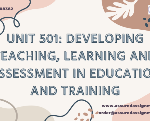 Unit 501: Developing Teaching, Learning and Assessment in Education and Training