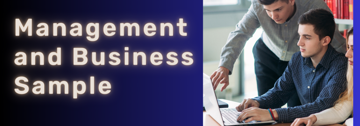 Management and Business Sample