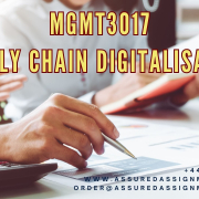 MGMT3017 Supply Chain Digitalisation
